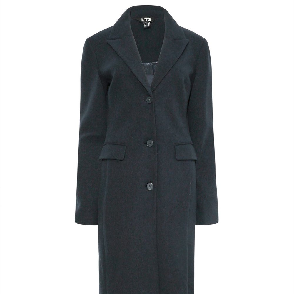 Long Tall Sally Gray Long Fitted Coat